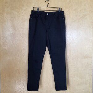 Jessica Simpson High-Rise Skinny Jeans Black Size 12